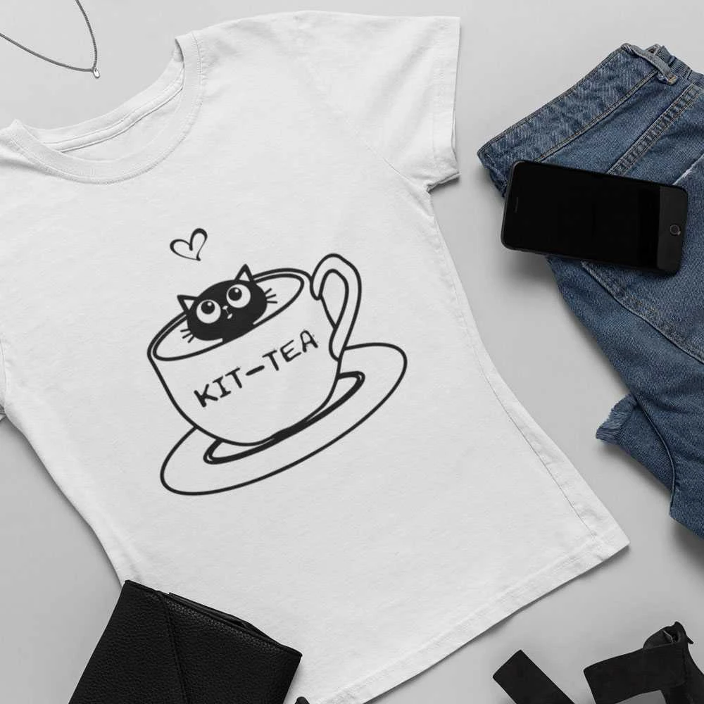 Moteriški marškinėliai "KIT-TEA"