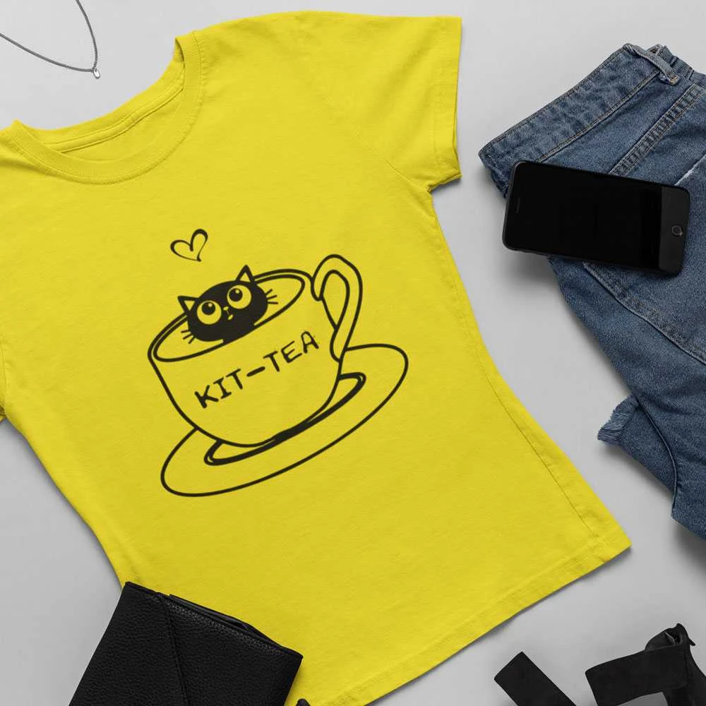 Moteriški marškinėliai "KIT-TEA"