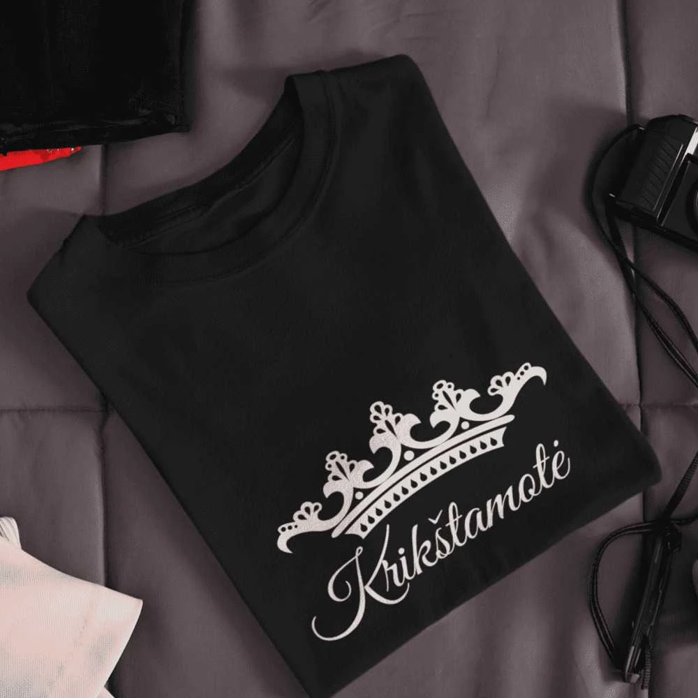 Moteriški marškinėliai "Krikštamotė"