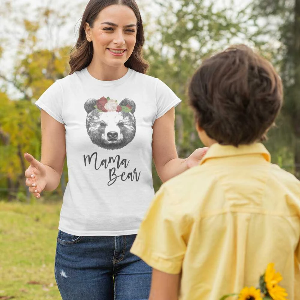 Moteriški marškinėliai "Mama bear"