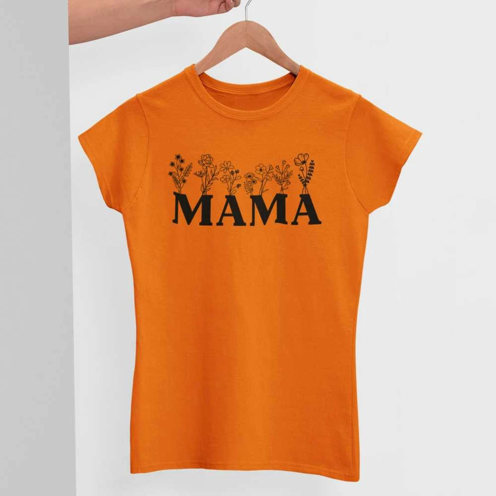 Moteriški marškinėliai "Mama - laukų gėlė"