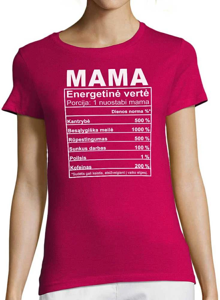 Moteriški marškinėliai "Mamos sudėtis"