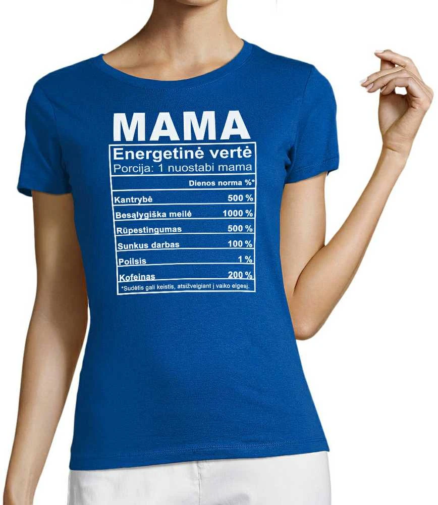 Moteriški marškinėliai "Mamos sudėtis"