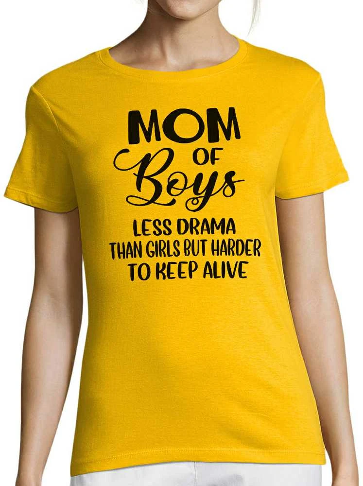 Moteriški marškinėliai "Mom of boys"