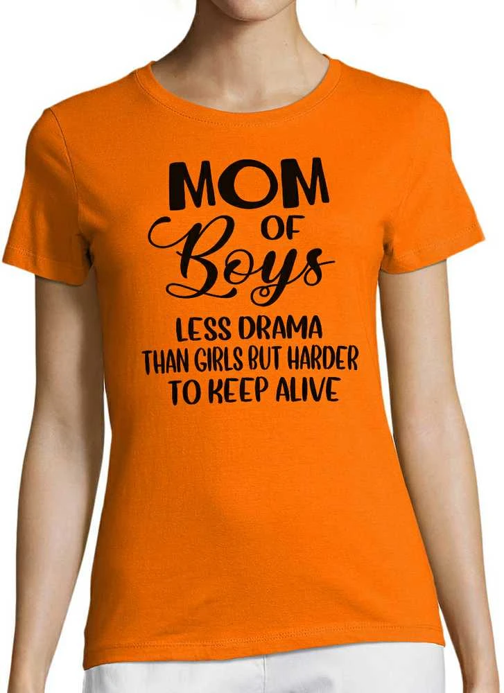 Moteriški marškinėliai "Mom of boys"