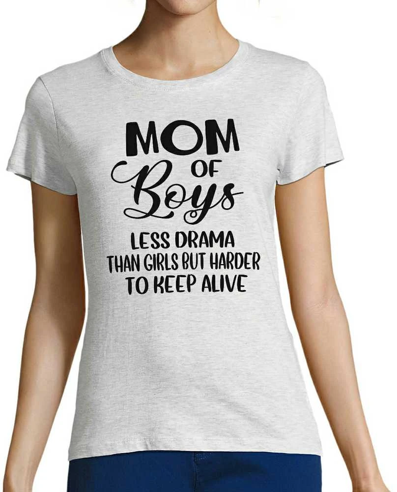 Moteriški marškinėliai "Mom of boys"