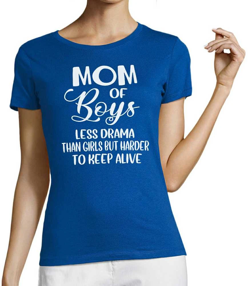 Moteriški marškinėliai "Mom of boys"