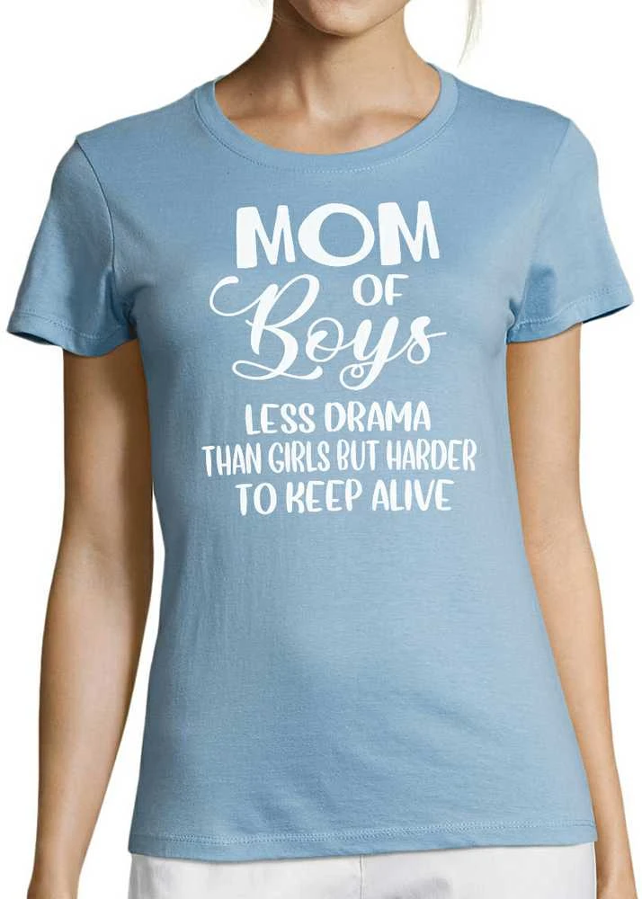 Moteriški marškinėliai "Mom of boys"