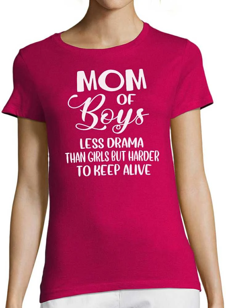 Moteriški marškinėliai "Mom of boys"