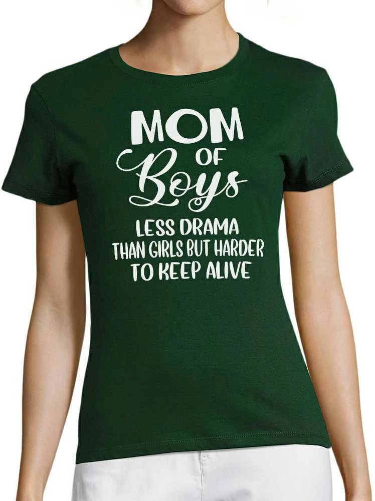 Moteriški marškinėliai "Mom of boys"