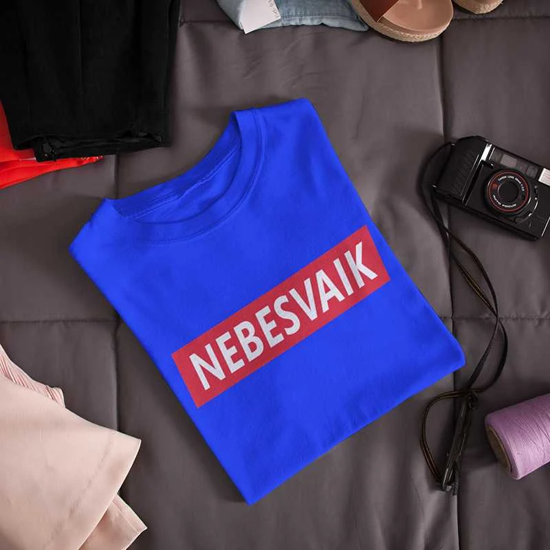 Moteriški marškinėliai „Nebesvaik“