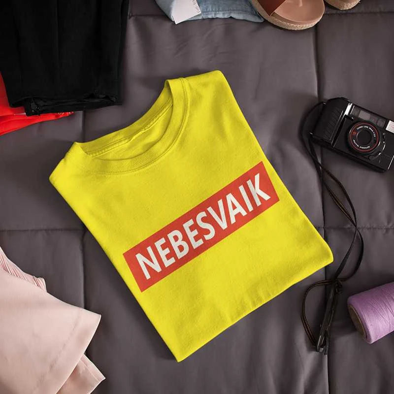 Moteriški marškinėliai „Nebesvaik“
