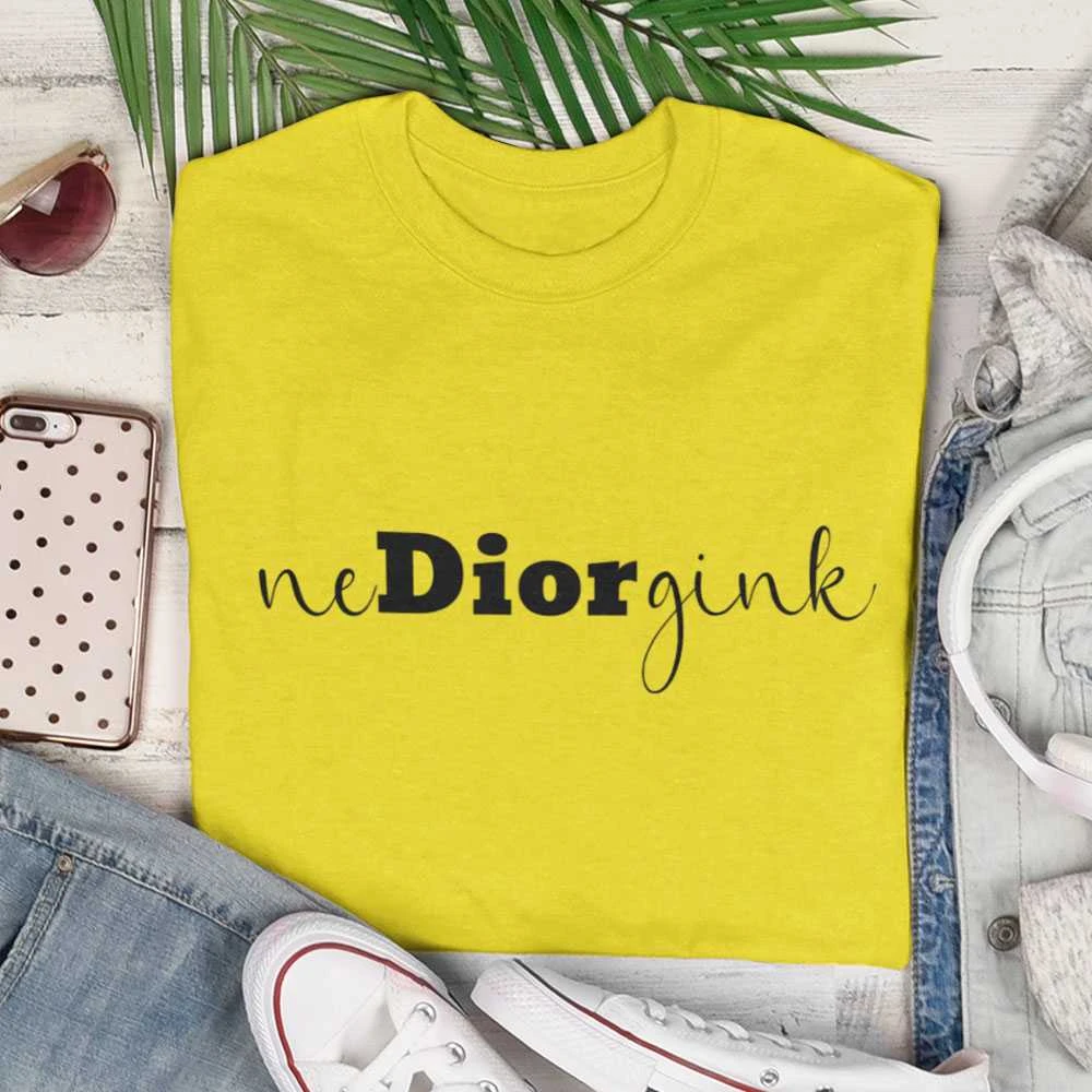 Moteriški marškinėliai "Nediorgink"