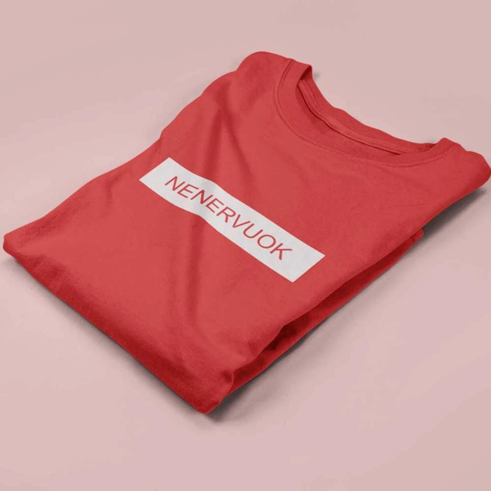 Moteriški marškinėliai "Nenervuok"