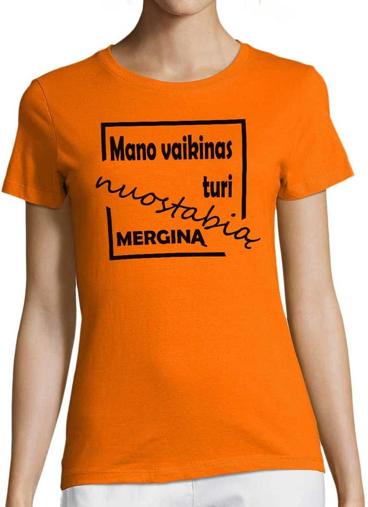 Moteriški marškinėliai "Nuostabi mergina"