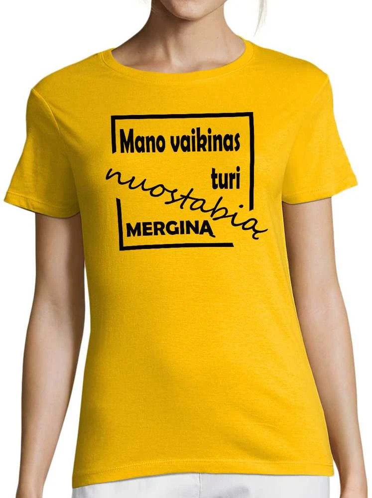 Moteriški marškinėliai "Nuostabi mergina"