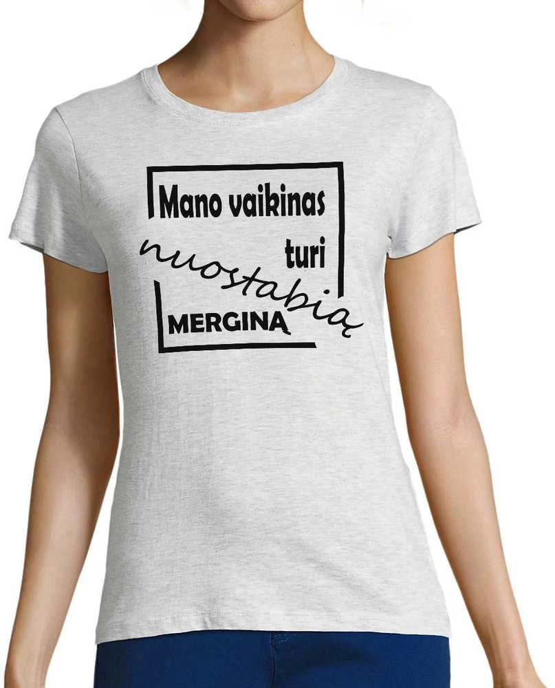 Moteriški marškinėliai "Nuostabi mergina"