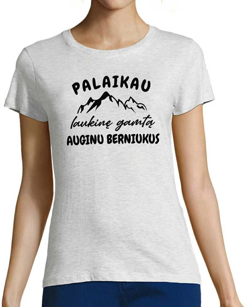 Moteriški marškinėliai "Palaikau laukinę gamtą"