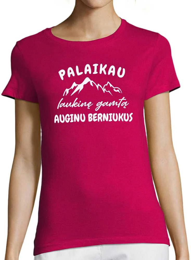 Moteriški marškinėliai "Palaikau laukinę gamtą"
