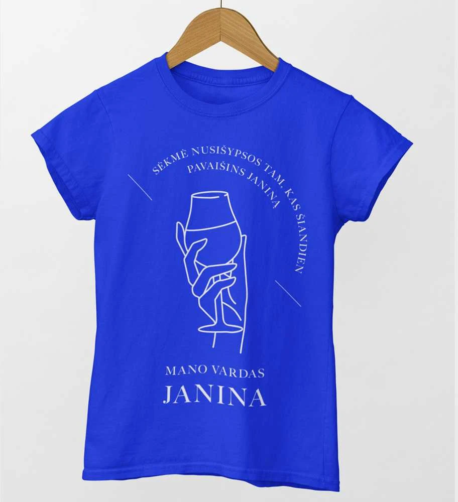 Moteriški marškinėliai "Pavaišink Janiną"