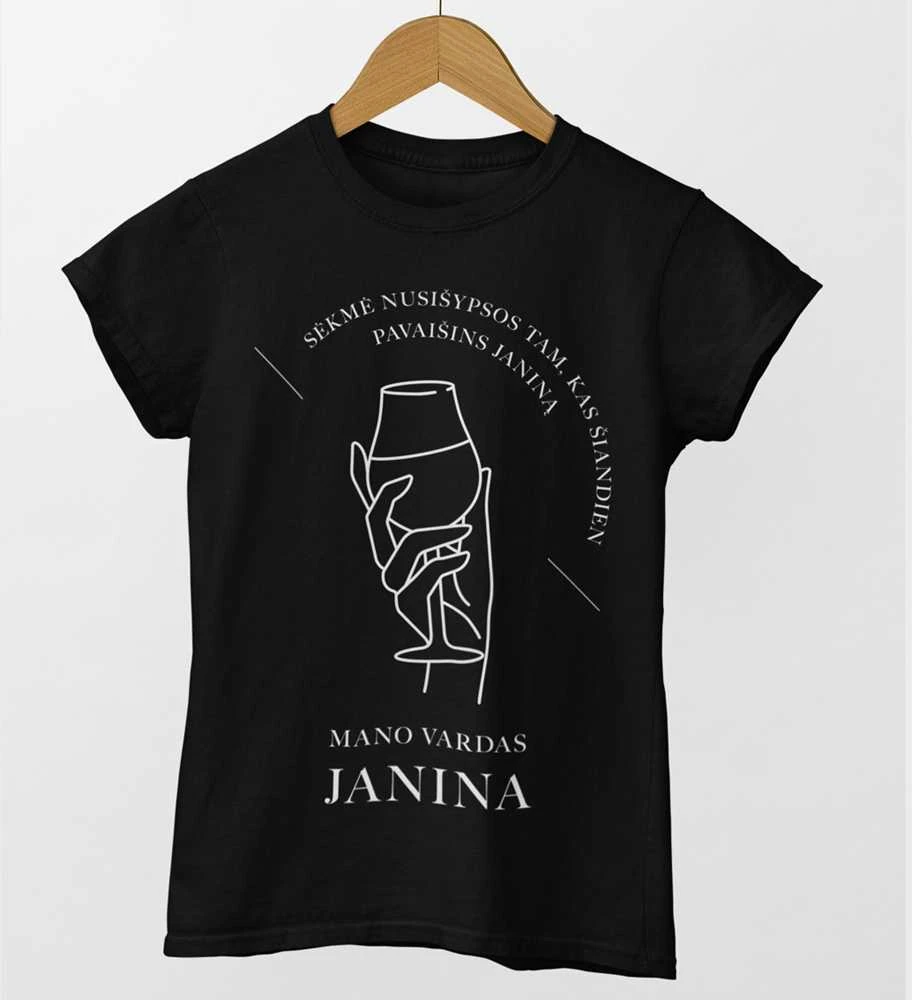 Moteriški marškinėliai "Pavaišink Janiną"