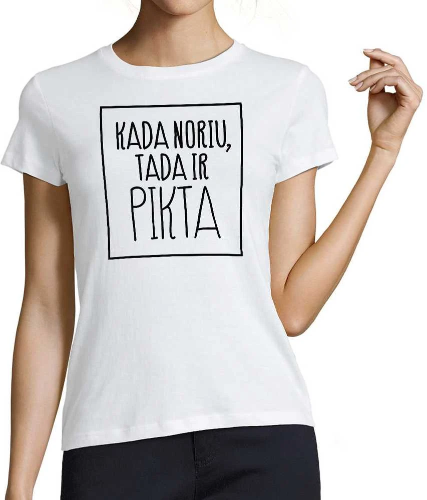 Moteriški marškinėliai "Pikta"