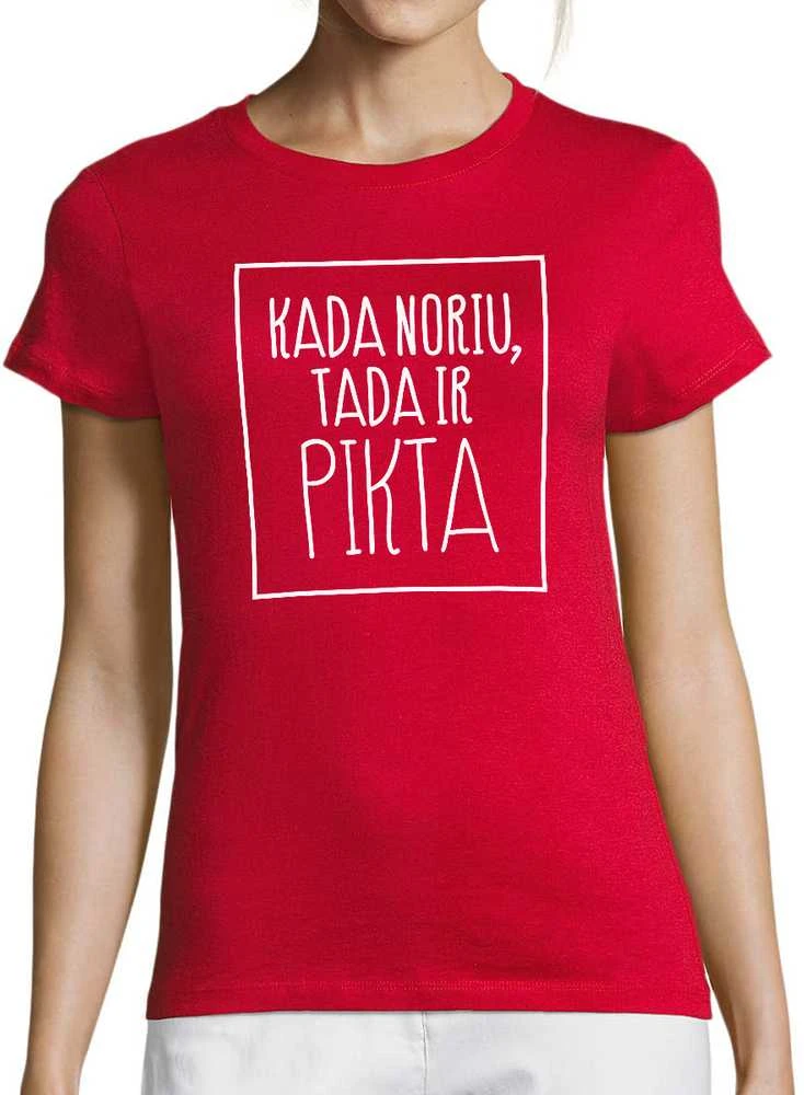 Moteriški marškinėliai "Pikta"