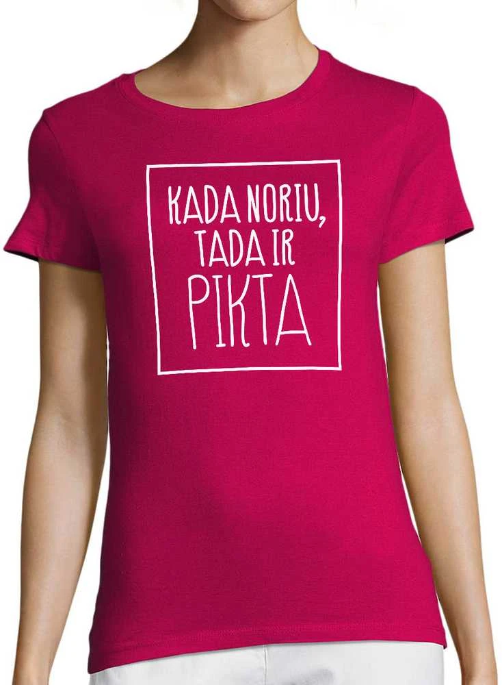Moteriški marškinėliai "Pikta"