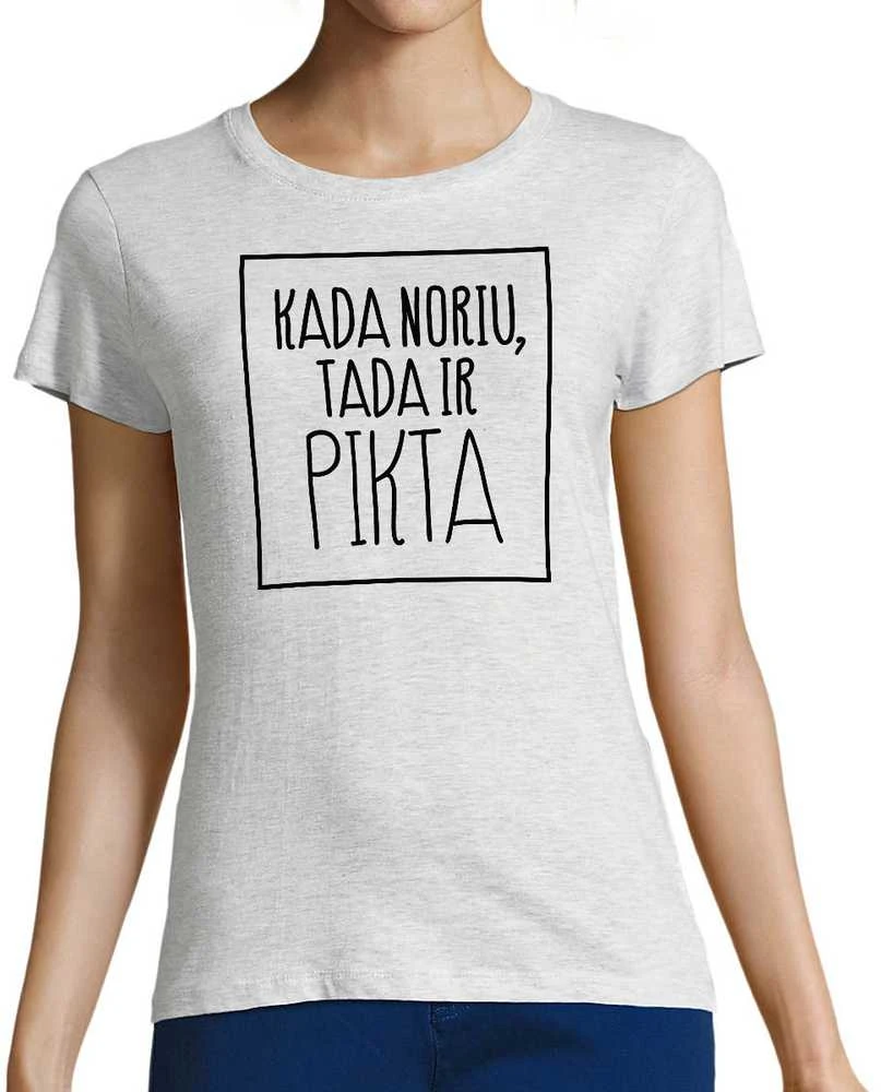 Moteriški marškinėliai "Pikta"