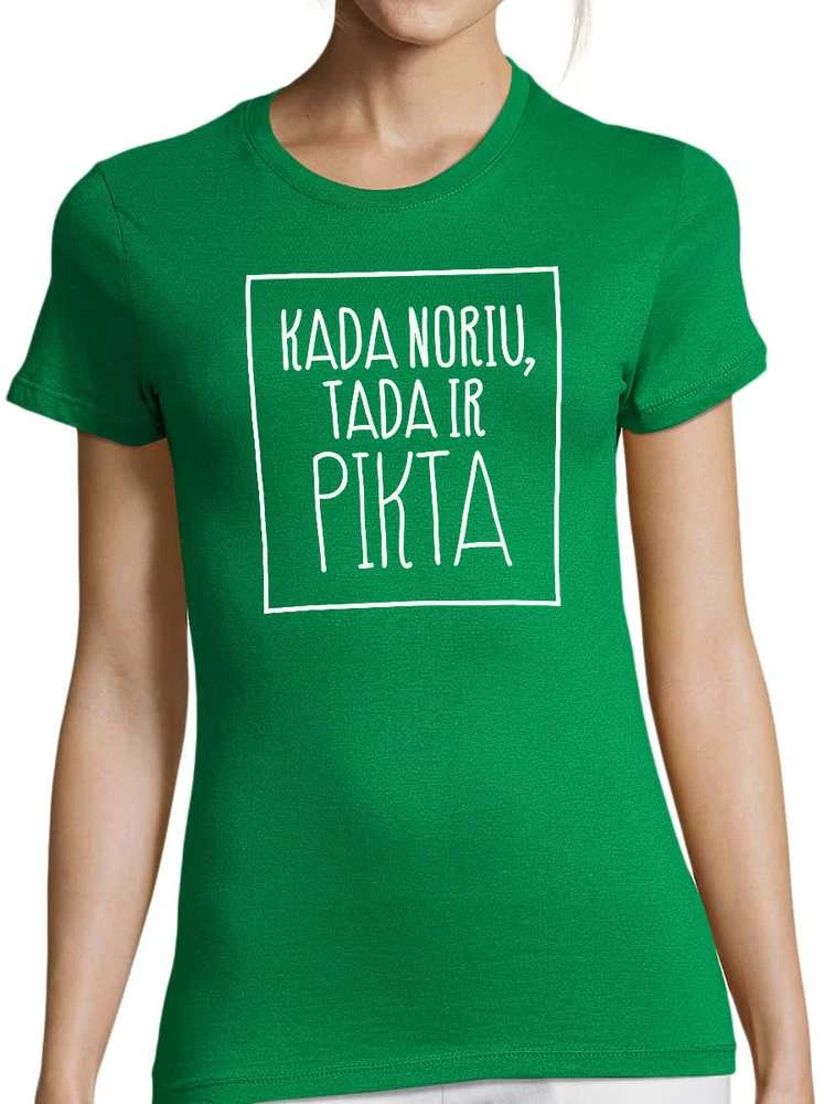 Moteriški marškinėliai "Pikta"