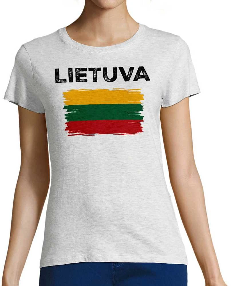 Moteriški marškinėliai "Retro Lietuva"