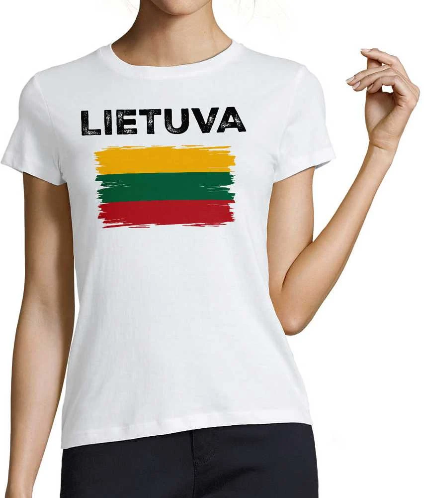 Moteriški marškinėliai "Retro Lietuva"