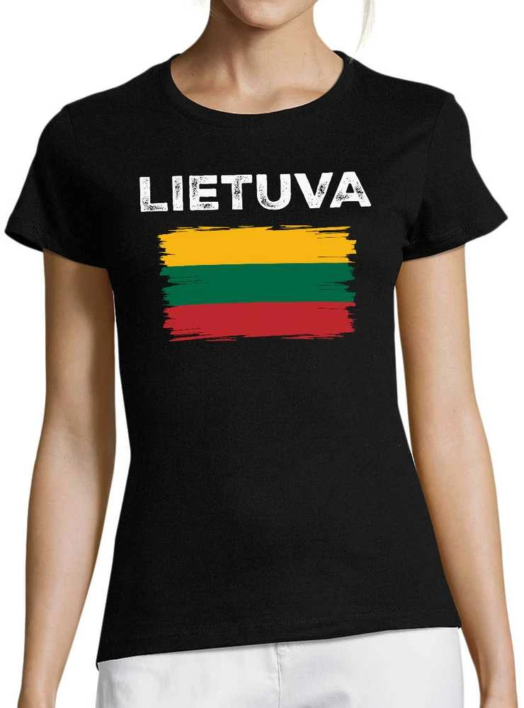 Moteriški marškinėliai "Retro Lietuva"