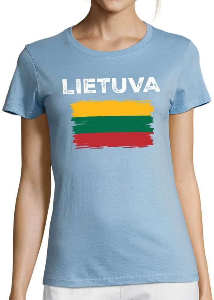 Moteriški marškinėliai "Retro Lietuva"