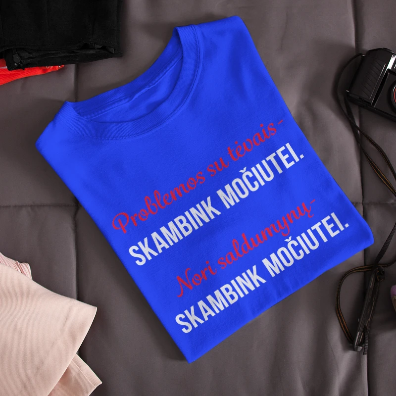 Moteriški marškinėliai "Skambink močiutei"