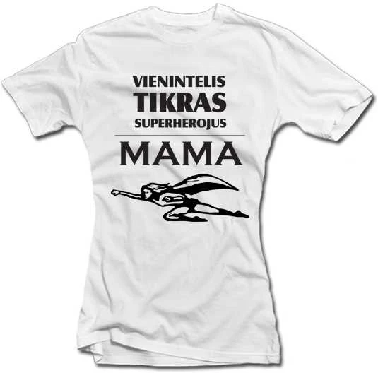 Moteriški marškinėliai "Superherojus-Mama"