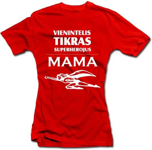 Moteriški marškinėliai "Superherojus-Mama"