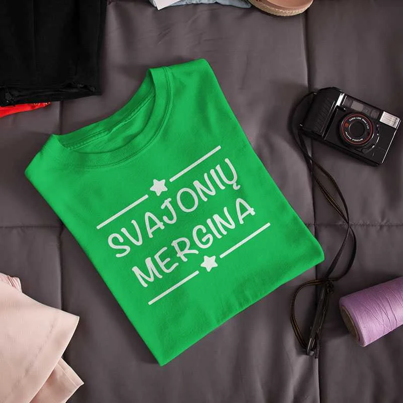 Moteriški marškinėliai "Svajonių mergina"