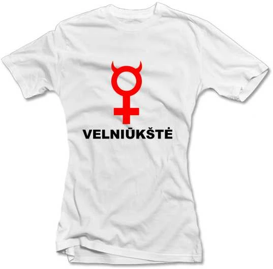 Moteriški marškinėliai "Velniūkštė"