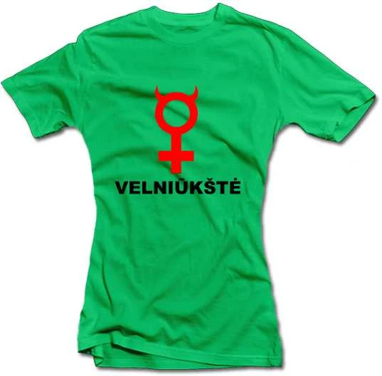 Moteriški marškinėliai "Velniūkštė"