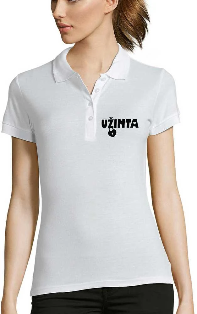 Moteriški Polo marškinėliai "Užimta"