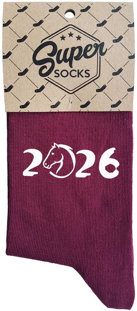 Moteriškos kojinės "2026 - Arklio metai"