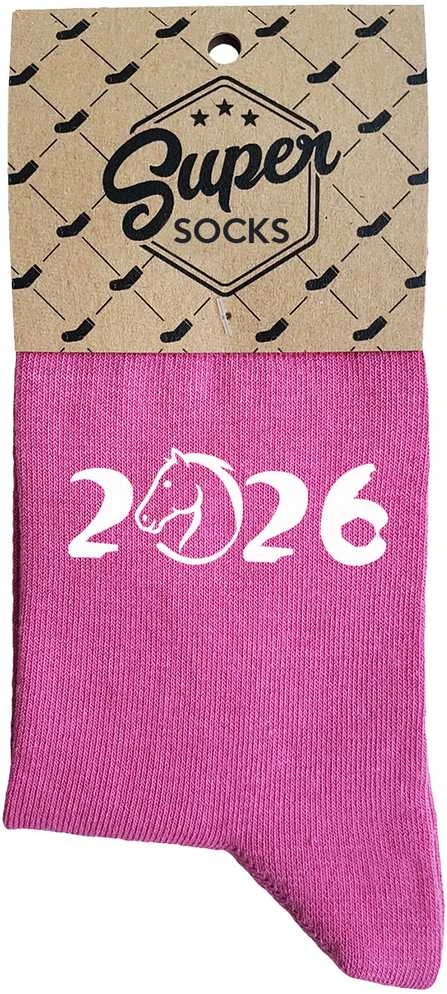 Moteriškos kojinės "2026 - Arklio metai"