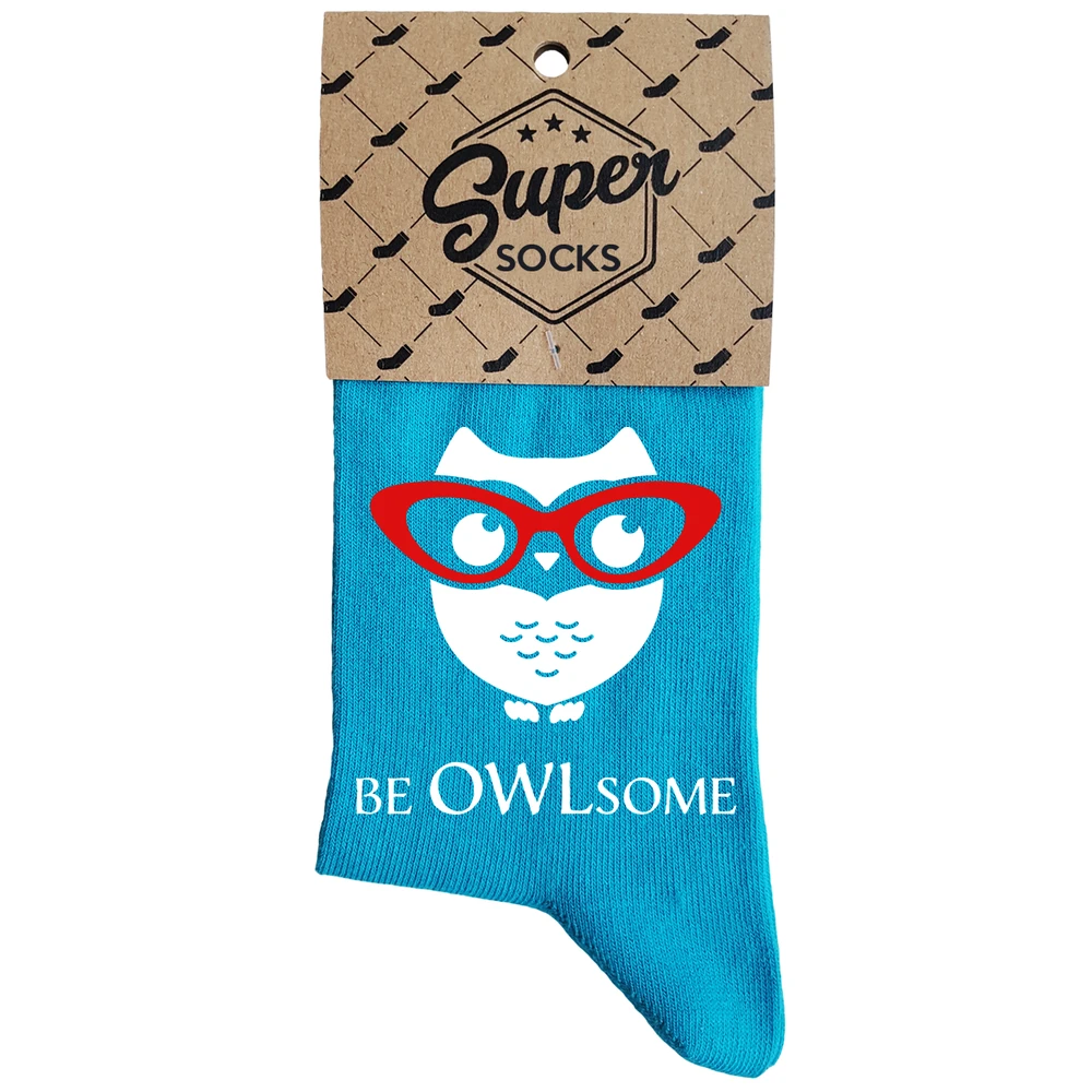 Moteriškos kojinės „Be owlsome“