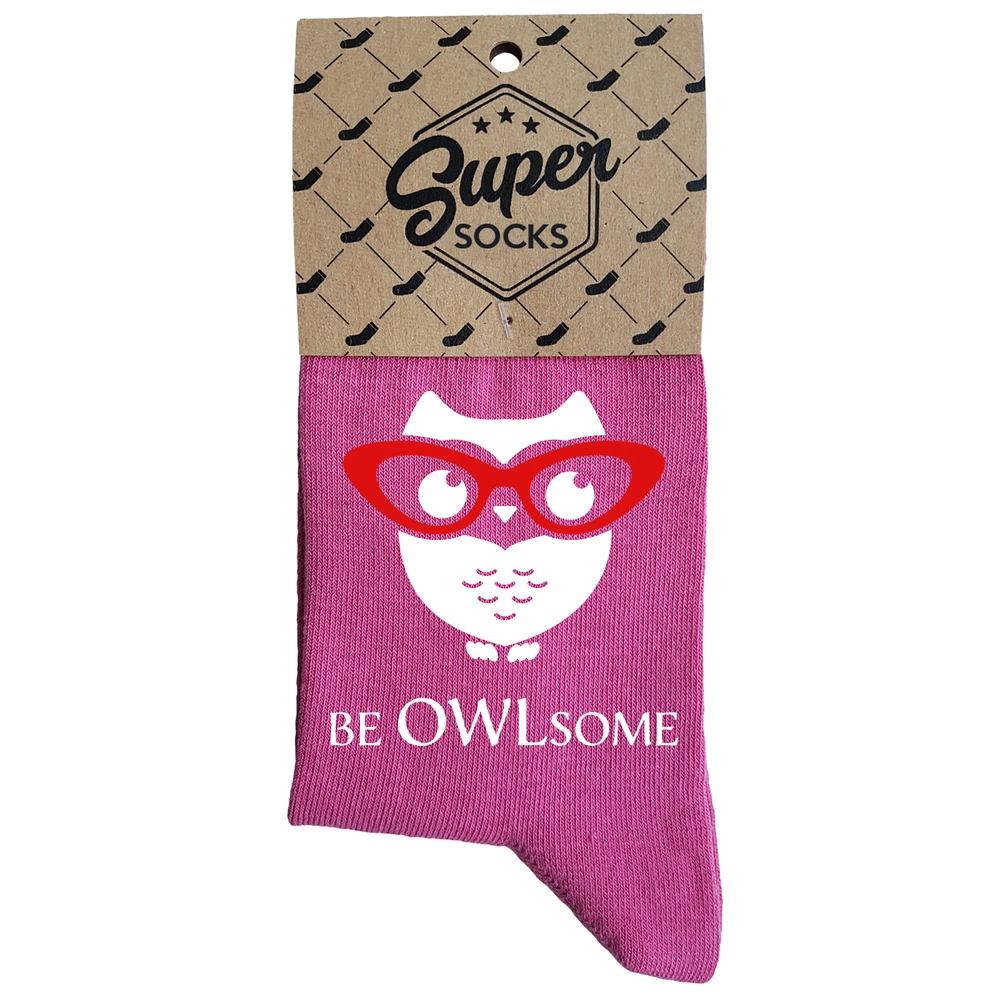 Moteriškos kojinės „Be owlsome“