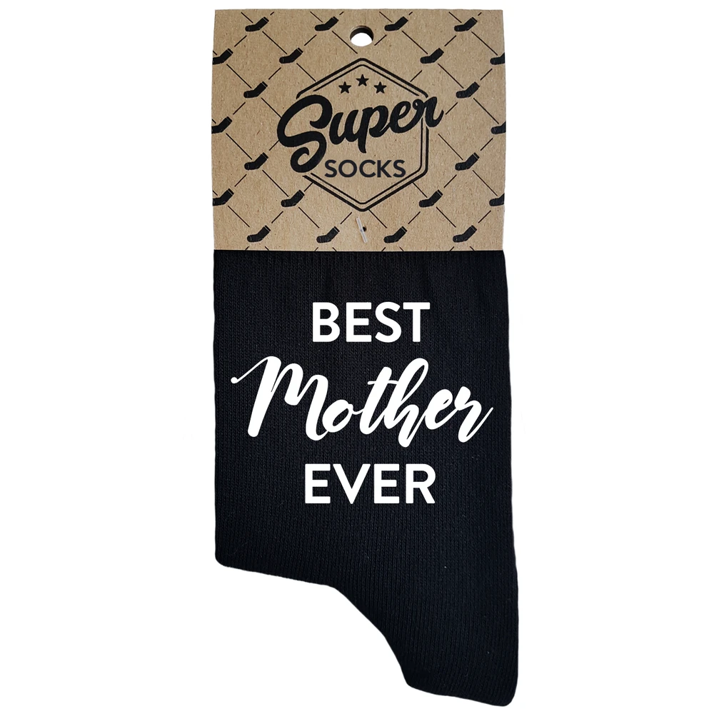 Moteriškos kojinės „Best mother ever“