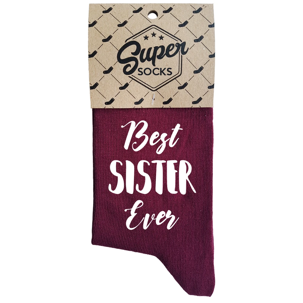 Moteriškos kojinės „Best sister ever“