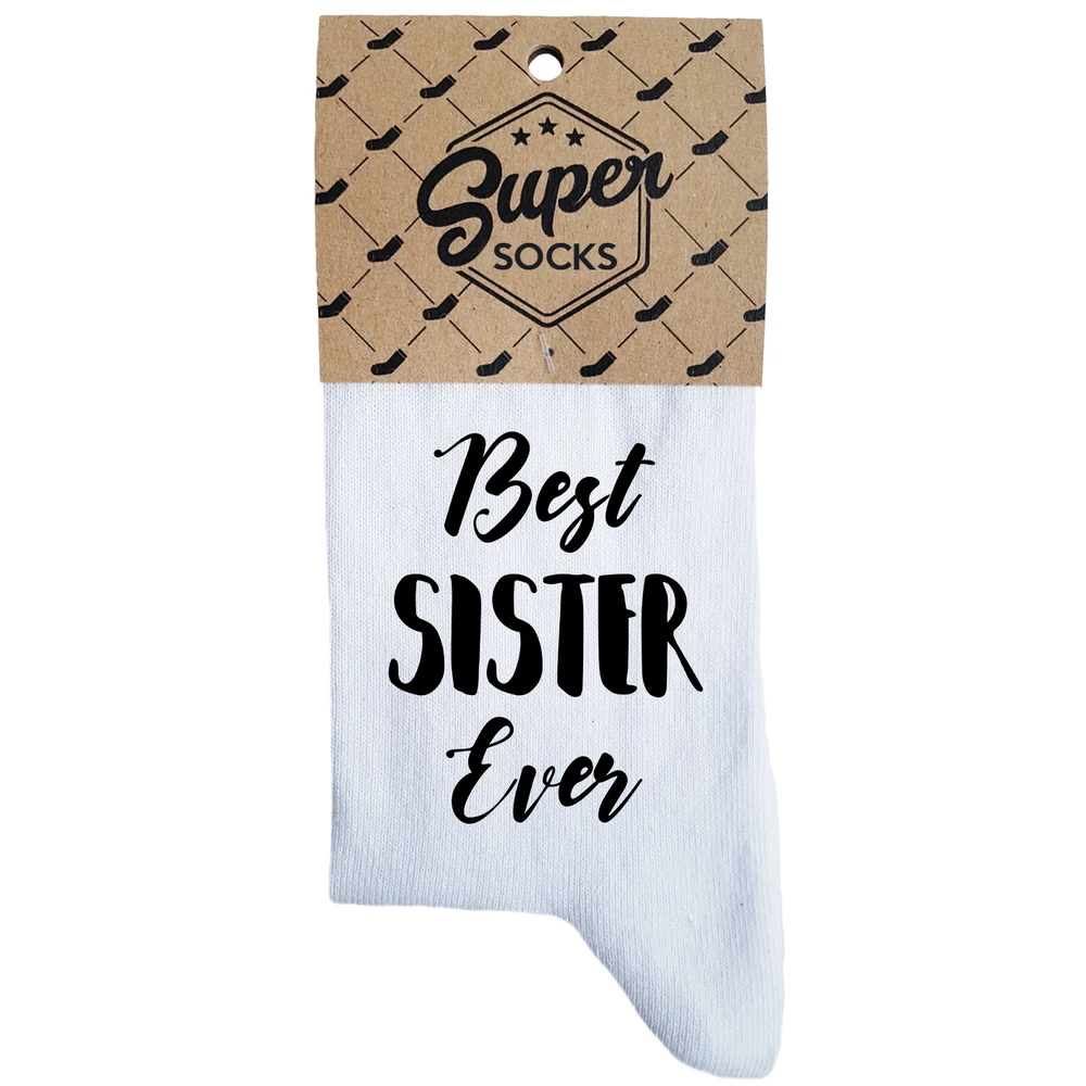 Moteriškos kojinės „Best sister ever“