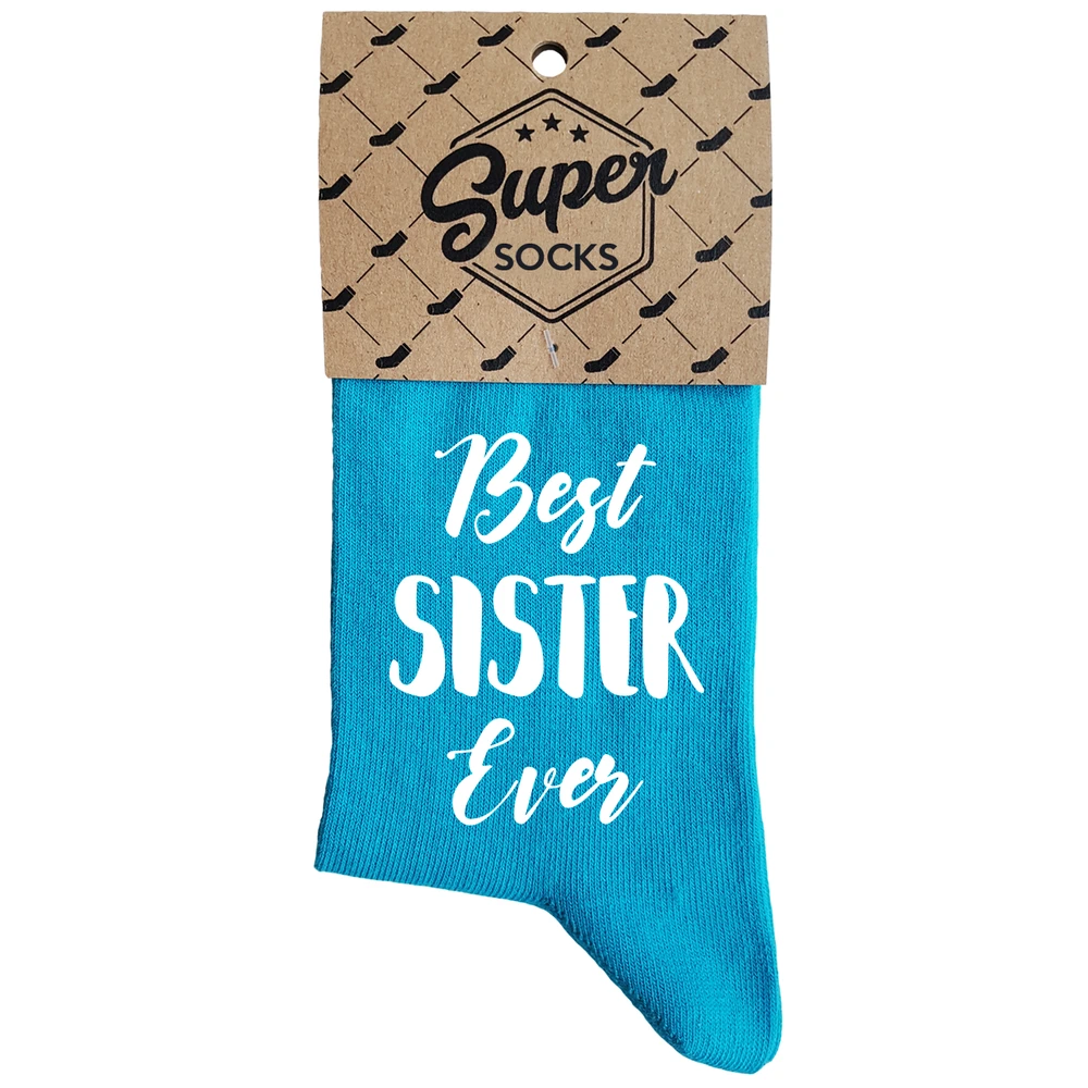 Moteriškos kojinės „Best sister ever“