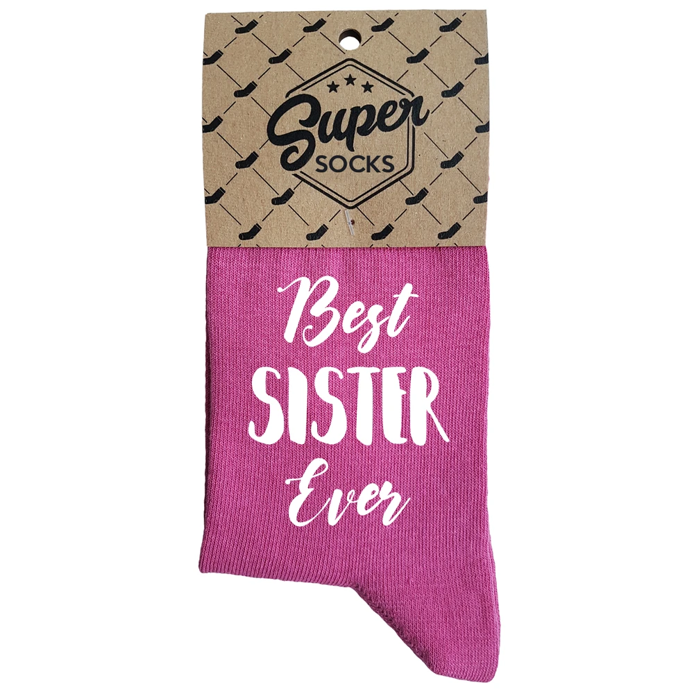 Moteriškos kojinės „Best sister ever“